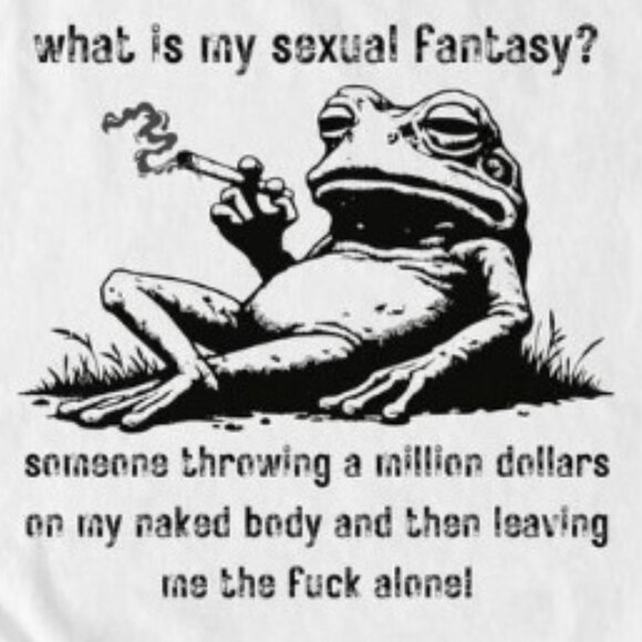 Funny Frog Graphic T-Shirt, Sarcastic Adult Shirt - Picture 2 of 4
